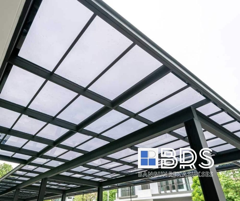 Kanopi Kaca Rangka WF