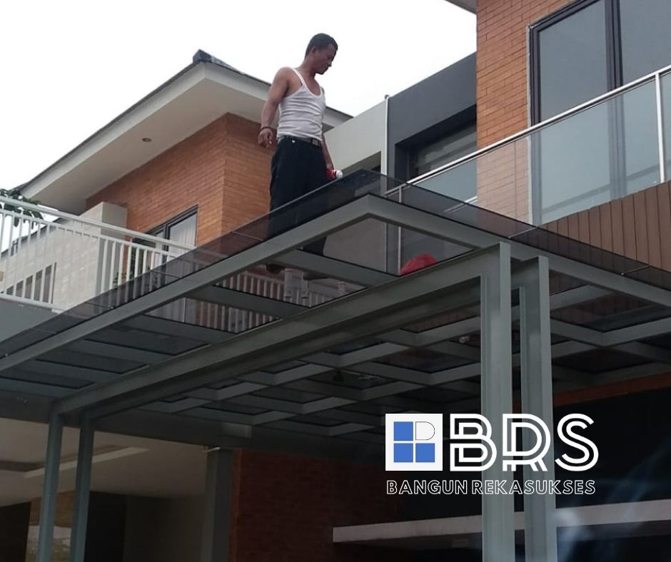 Kanopi Kaca Rangka WF