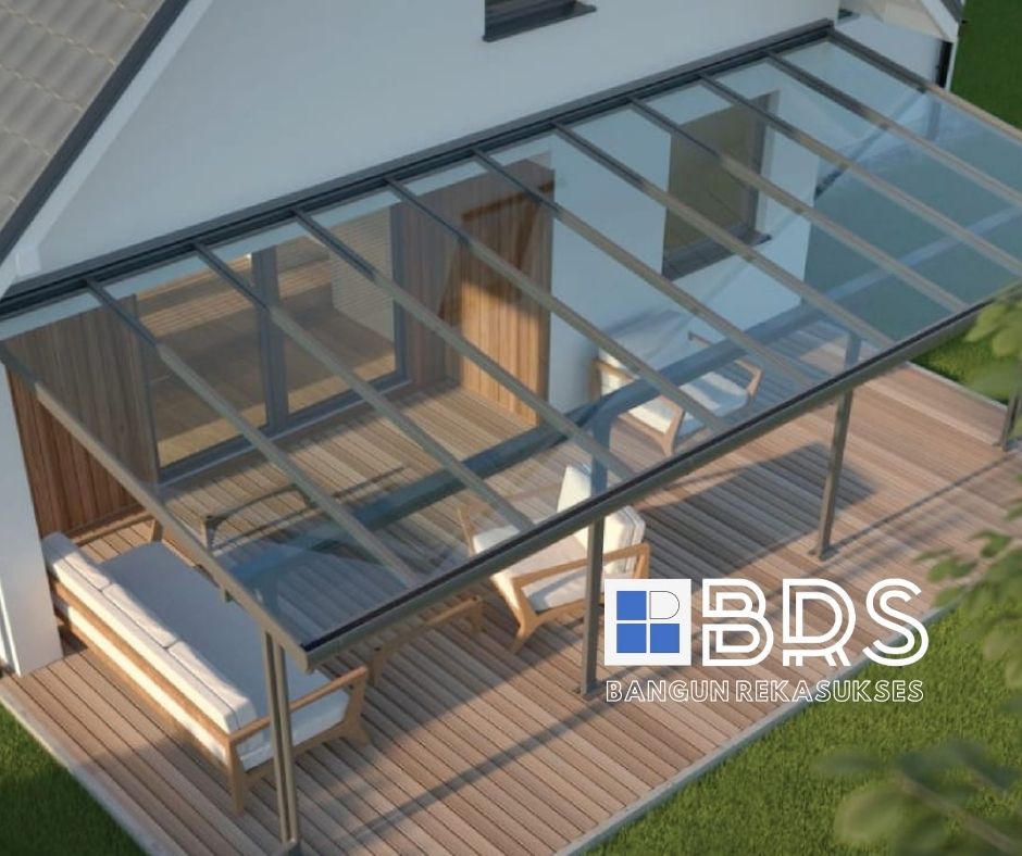 Kanopi Rangka Hollow 100x50