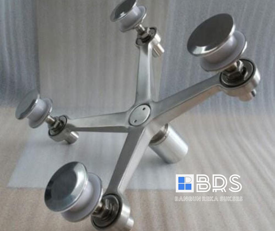 Kanopi Spider Kaca Tempered