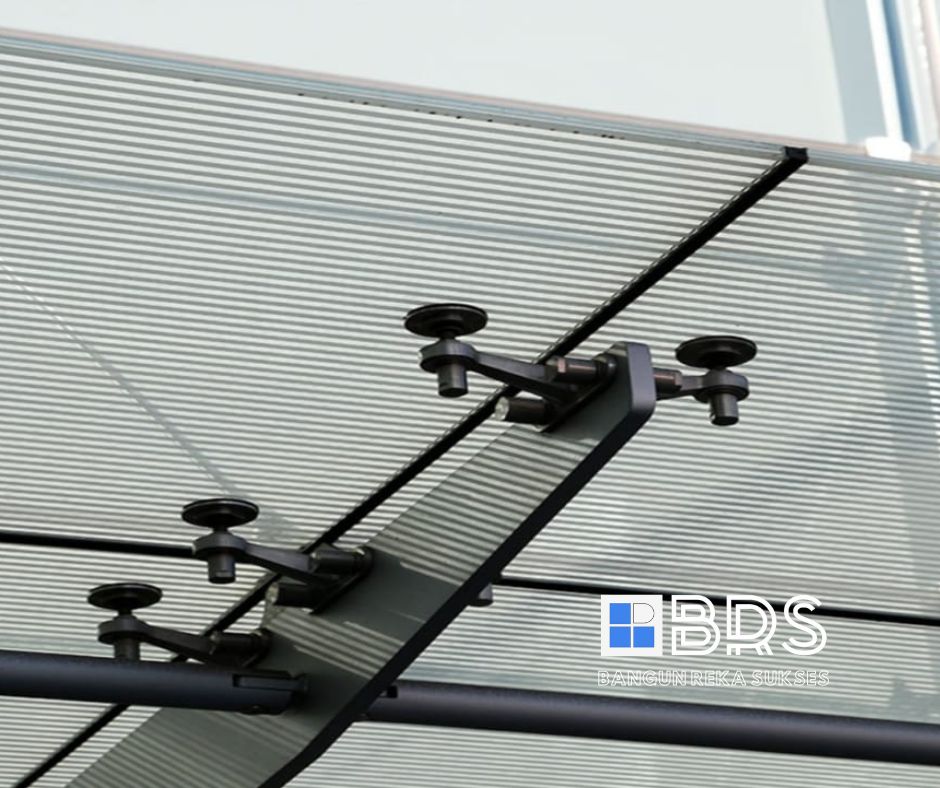 Atap Kaca Tempered Spider Fittings