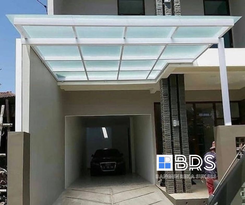 Kanopi Akrilik Putih Susu