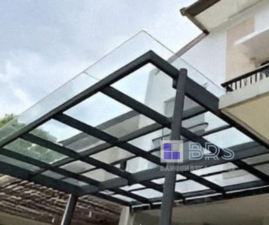 Atap Carport Kaca Transparan